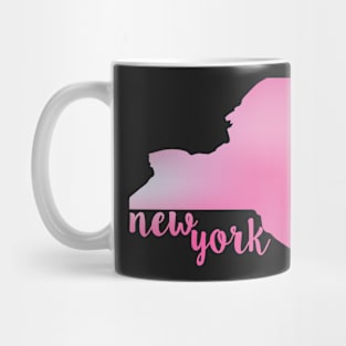 New York State pink Mug